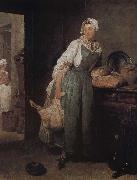 Jean Baptiste Simeon Chardin Market Return Sweden oil painting artist